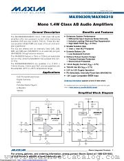 MAX98309EWL+T datasheet pdf MAXIM - Dallas Semiconductor