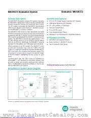 MAX98372EVSYS# datasheet pdf MAXIM - Dallas Semiconductor