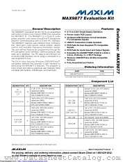 MAX9877EVKIT datasheet pdf MAXIM - Dallas Semiconductor