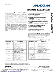 MAX9879EVKIT+ datasheet pdf MAXIM - Dallas Semiconductor
