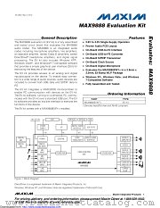 MAX9888EVKIT datasheet pdf MAXIM - Dallas Semiconductor