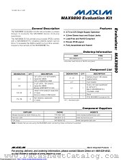MAX9890EVKIT datasheet pdf MAXIM - Dallas Semiconductor
