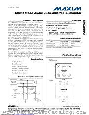MAX9892ELT+T datasheet pdf MAXIM - Dallas Semiconductor