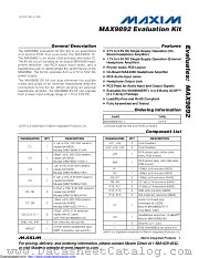 MAX9892EVKIT datasheet pdf MAXIM - Dallas Semiconductor