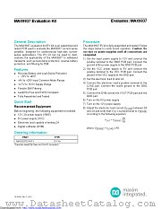 MAX9937EVKIT+ datasheet pdf MAXIM - Dallas Semiconductor