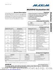 MAX9940EVKIT datasheet pdf MAXIM - Dallas Semiconductor