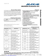 MAX9959EVKIT+ datasheet pdf MAXIM - Dallas Semiconductor
