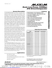 MAX9963AJCCQ+TD datasheet pdf MAXIM - Dallas Semiconductor