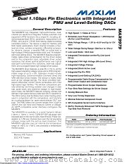 MAX9979KCTK+TD datasheet pdf MAXIM - Dallas Semiconductor