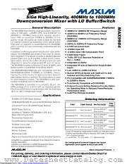 MAX9984 datasheet pdf MAXIM - Dallas Semiconductor