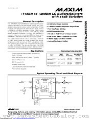 MAX9988ETP+T datasheet pdf MAXIM - Dallas Semiconductor