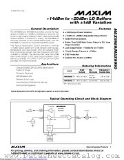 MAX9990ETP datasheet pdf MAXIM - Dallas Semiconductor