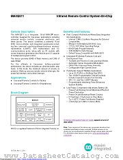MAXQ611X-L000+ datasheet pdf MAXIM - Dallas Semiconductor