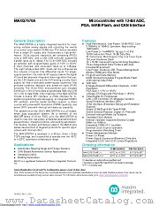 MAXQ7670ATL/V+ datasheet pdf MAXIM - Dallas Semiconductor