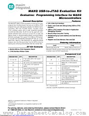 MAXQUSBJTAG-KIT datasheet pdf MAXIM - Dallas Semiconductor