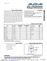 REF01CSA+T datasheet pdf MAXIM - Dallas Semiconductor