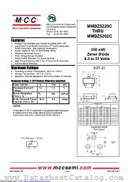 MMBZ5247C datasheet pdf Micro Commercial Components