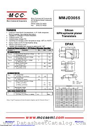 MMJD3055 datasheet pdf Micro Commercial Components