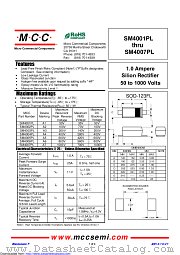 SM4001PL datasheet pdf Micro Commercial Components