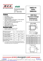 SM8S28A datasheet pdf Micro Commercial Components