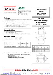 SMA6F5.0A datasheet pdf Micro Commercial Components