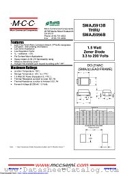 SMAJ5922B datasheet pdf Micro Commercial Components