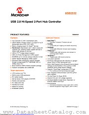 USB2532-1080AEN-TR datasheet pdf Microchip