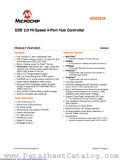 USB2534I-1050AENTR datasheet pdf Microchip