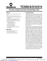 TC500COE713 datasheet pdf Microchip