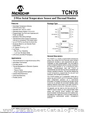 TCN75AVUA713-VAO datasheet pdf Microchip
