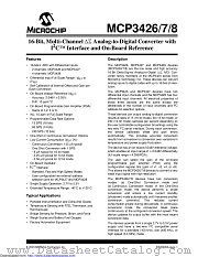 MCP3426A5-E/MC datasheet pdf Microchip