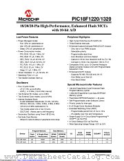 PIC18F1220-H/ML datasheet pdf Microchip