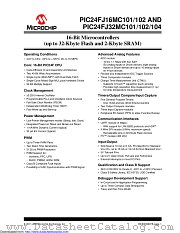 PIC24FJ16MC102-I/ML datasheet pdf Microchip