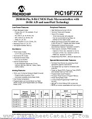 PIC16LF767T-I/SS datasheet pdf Microchip