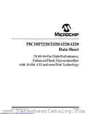 PIC18F4220-E/PT datasheet pdf Microchip