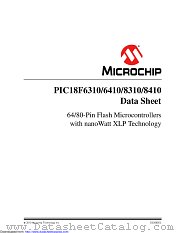 PIC18F6410T-I/PT datasheet pdf Microchip
