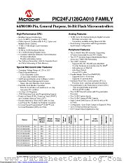 PIC24FJ64GA006-I/PT datasheet pdf Microchip