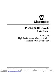 PIC18F65J11T-I/PT datasheet pdf Microchip