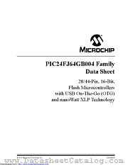 PIC24FJ64GB004-I/ML datasheet pdf Microchip
