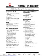 PIC10F320-E/MC datasheet pdf Microchip