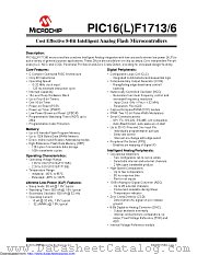 PIC16F1716-I/SP datasheet pdf Microchip