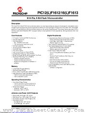 PIC12LF1612-I/P datasheet pdf Microchip
