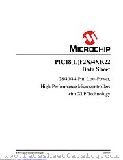 PIC18LF45K22-E/P datasheet pdf Microchip