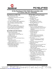 PIC16F1933T-E/ML datasheet pdf Microchip