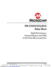 PIC32MX460F256LT-80I/BG datasheet pdf Microchip