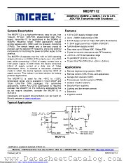 MICRF112YMU-TR datasheet pdf Microchip
