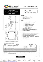 APTGT75DA60T1G datasheet pdf Microsemi