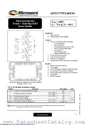 APTGT75TL60T3G datasheet pdf Microsemi