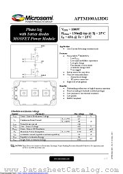 APTM100A13DG datasheet pdf Microsemi