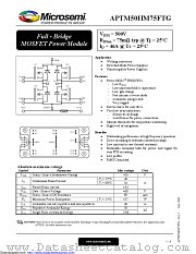 APTM50HM75FTG datasheet pdf Microsemi